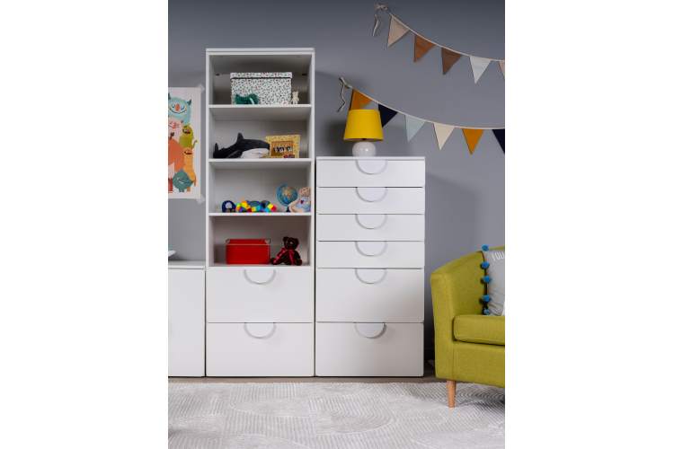 Комод СТУВА / ПИКСИ 6 ящиков 60x57x123, робкий подснежник-7