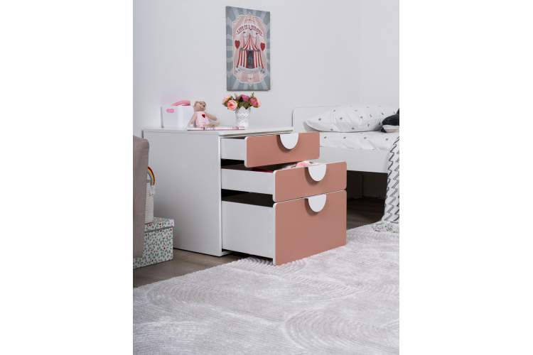 СТУВА / ПИКСИ комод 3 ящика 60x57x63, мечтательный пион-5