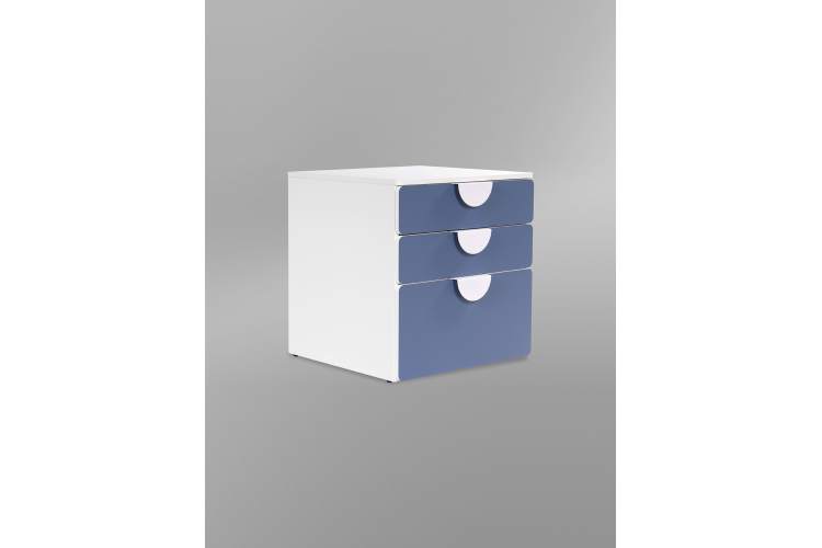 СТУВА / ПИКСИ комод 3 ящика 60x57x63, озорной василек