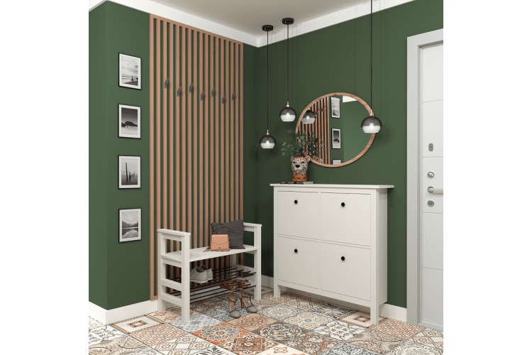 Стеллаж для обуви (850*650*375) Ф-156.12_белый-2