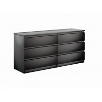 9.05.02.060.5 MALTA комод 6 ящиков без доводчиков 160х76 Дуб Венге RU