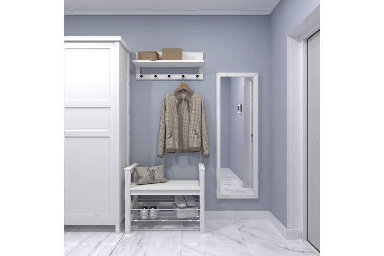 Стеллаж для обуви (850*650*375) Ф-156.12_белый-3