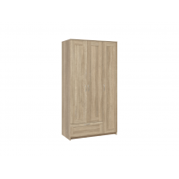 BRIMNES / СИРИУС шкаф трехдверный с одним выдвижным ящиком, цвет Дуб Сонома