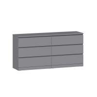 МАЛЬМ / VARMA Комод ИКЕА / IKEA 6 ящиков 160х77х40, серый МАЛЬМ / VARMA Комод ИКЕА / IKEA 6 ящиков 160х77х40, серый