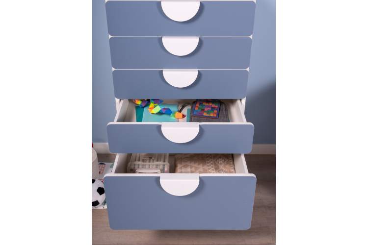 Комод СТУВА / ПИКСИ 6 ящиков 60x57x123, озорной василек-6