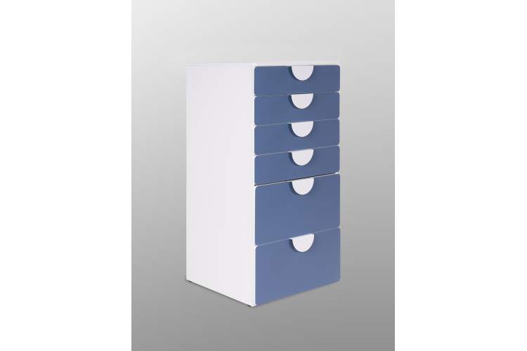 Комод СТУВА / ПИКСИ 6 ящиков 60x57x123, озорной василек