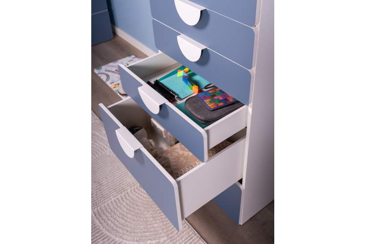 Комод СТУВА / ПИКСИ 6 ящиков 60x57x123, озорной василек-7