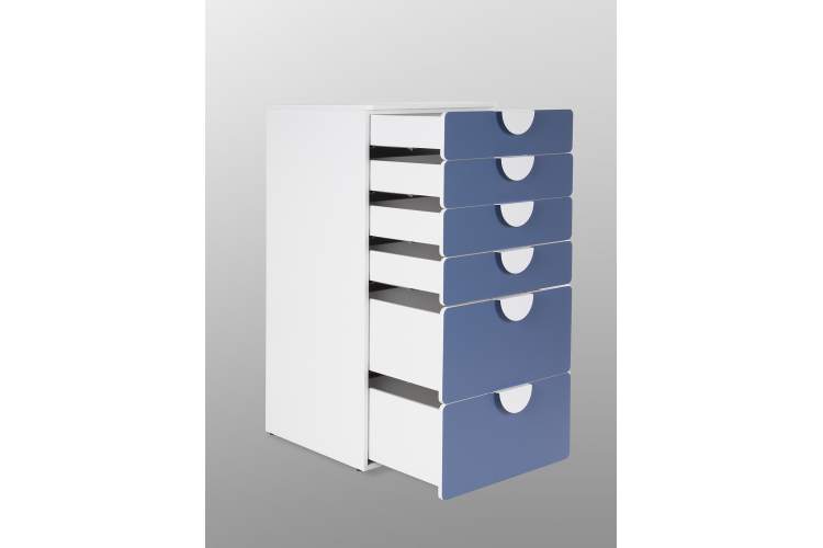 Комод СТУВА / ПИКСИ 6 ящиков 60x57x123, озорной василек-8