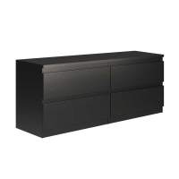 Тумба КАСТОР (KULLEN) длинная с четырьмя ящиками, цвет Дуб Венге