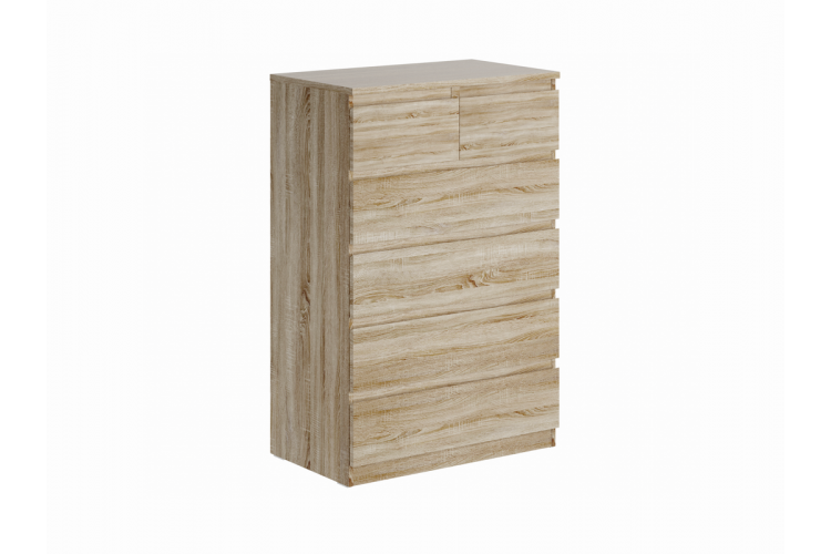 9.05.02.100.3 MALTA комод 4+2 ящика без доводчиков 80х121 сонома RU