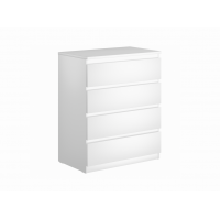 9.05.02.070.1 MALTA комод 4 ящика без доводчиков 80х99 белый RU