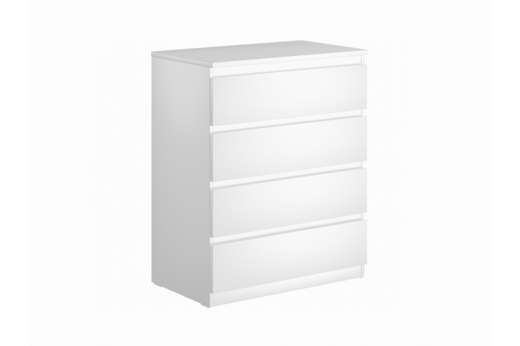 9.05.02.070.1 MALTA комод 4 ящика без доводчиков 80х99 белый RU