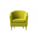 Кресло ТУЛЬСТА жёлто-зелёное, ткань рогожка