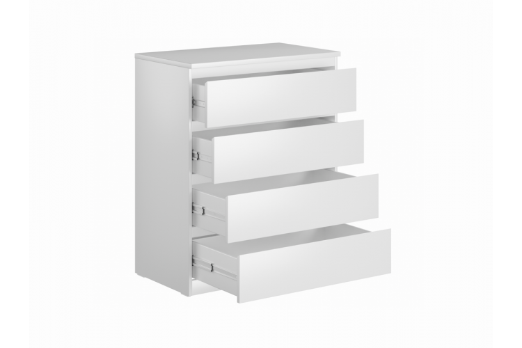 9.05.02.070.1 MALTA комод 4 ящика без доводчиков 80х99 белый RU-1