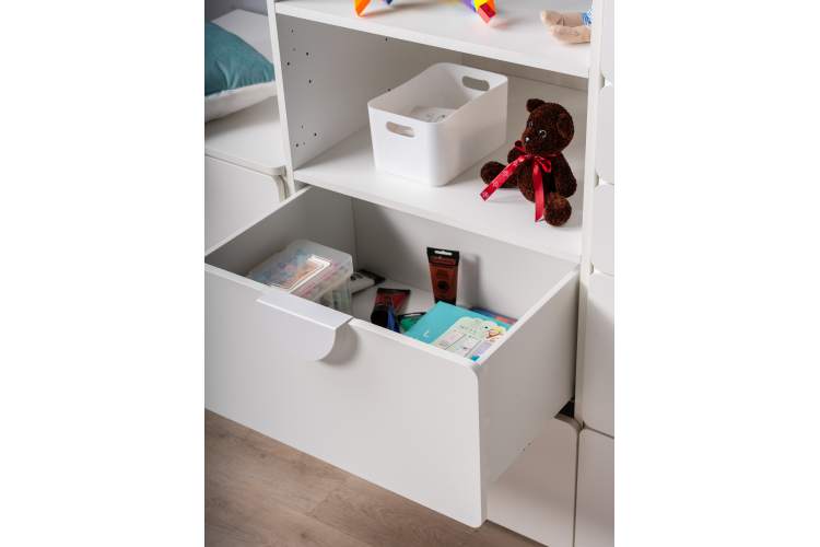 СТУВА / ПИКСИ стеллаж с 2 ящиками 60x57x183, робкий подснежник-6