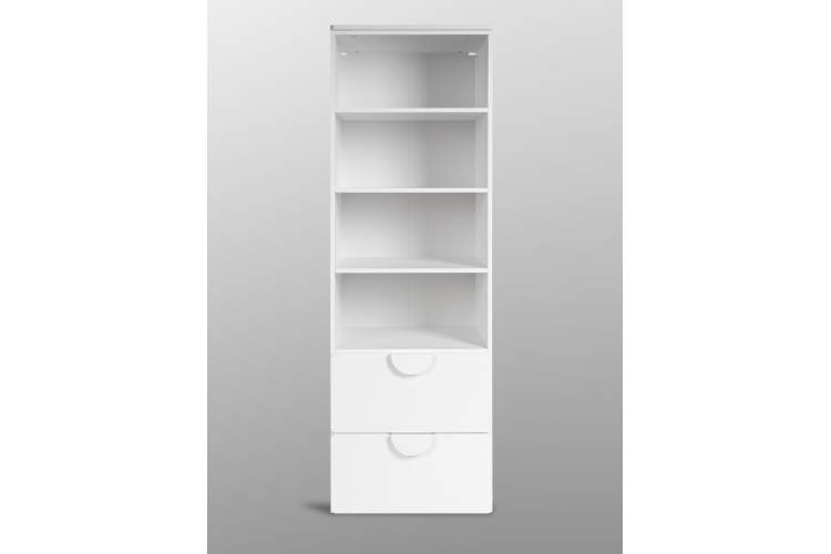 СТУВА / ПИКСИ стеллаж с 2 ящиками 60x57x183, робкий подснежник-1