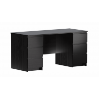 Стол МАЛЬМ письменный двухтумбовый с шестью ящиками, цвет Дуб Венге Стол МАЛЬМ письменный двухтумбовый с шестью ящиками, цвет Дуб Венге