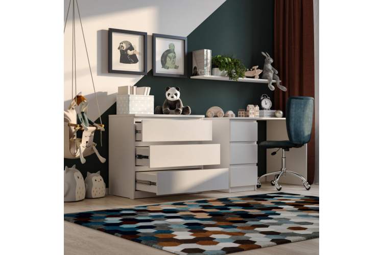 9.05.02.040.1 MALTA комод 3 ящика без доводчиков 80х76 белый RU-3