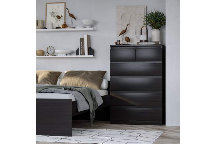 9.05.02.100.5 MALTA комод 4+2 ящика без доводчиков 80х121 Дуб Венге RU-3