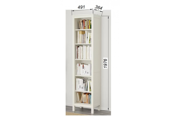 Стеллаж 490 «Кантри» арт.410325002300 /Белый лак/-2