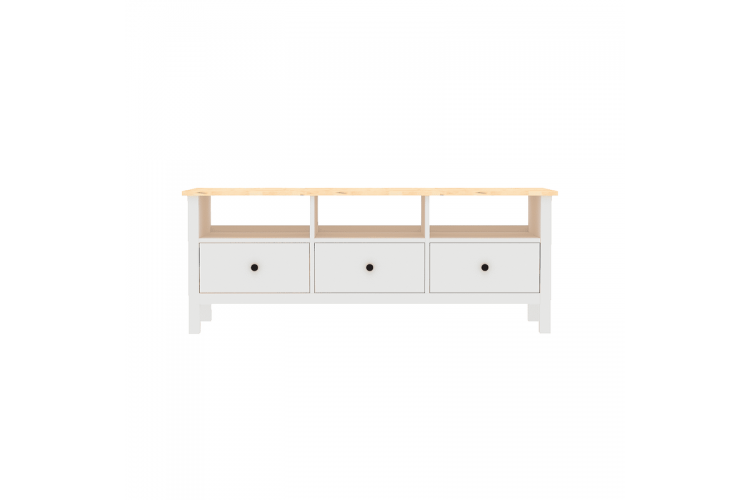 Тумба под ТВ (1460*565*460) Ф-156.16_белая/натуральная-1