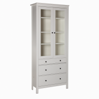 САГА шкаф с витриной 90 белый САГА шкаф с витриной 90 белый