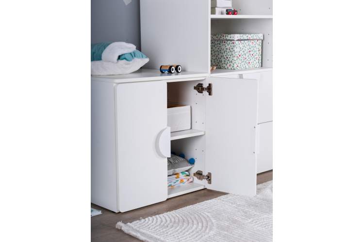 СТУВА / ПИКСИ шкаф распашной с 2 дверьми 60x57x63, робкий подснежник-7