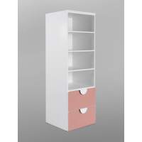 СТУВА / ПИКСИ стеллаж с 2 ящиками 60x57x183, мечтательный пион ИКЕА