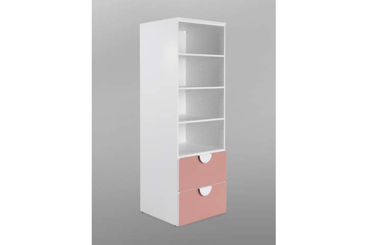 СТУВА / ПИКСИ стеллаж с 2 ящиками 60x57x183, мечтательный пион