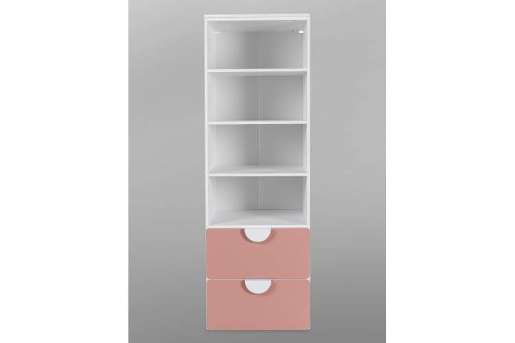 СТУВА / ПИКСИ стеллаж с 2 ящиками 60x57x183, мечтательный пион-1