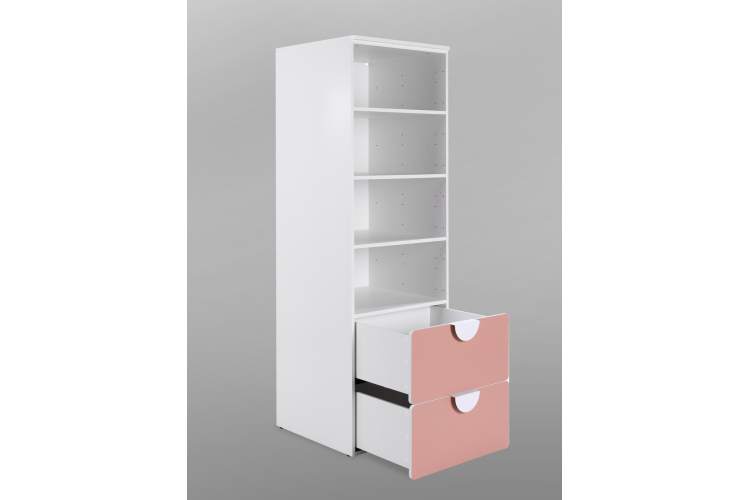 СТУВА / ПИКСИ стеллаж с 2 ящиками 60x57x183, мечтательный пион-8