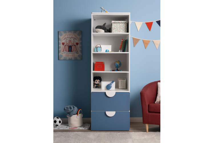 СТУВА / ПИКСИ стеллаж с 2 ящиками 60x57x183, озорной василек-3