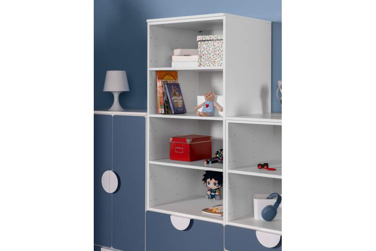 СТУВА / ПИКСИ стеллаж с 2 ящиками 60x57x183, озорной василек-7