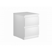 9.05.03.010.1 MALTA тумба 2 ящика без доводчиков 40х54 белая RU