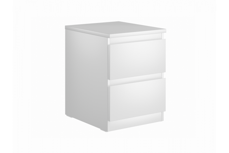 9.05.03.010.1 MALTA тумба 2 ящика без доводчиков 40х54 белая RU
