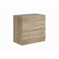 9.05.02.040.3 MALTA комод 3 ящика без доводчиков 80х76 сонома RU