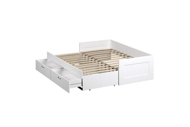 2.02.08.230.1 СИРИУС кровать раздвижная 90х200 белая RU-1