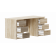 Стол КАСТОР письменный двухтумбовый с шестью ящиками, цвет Дуб Сонома