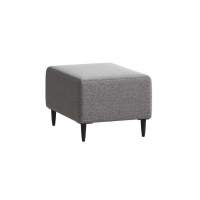 Пуф Тайвас светло-серый, ткань рогожка