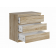 9.05.02.040.3 MALTA комод 3 ящика без доводчиков 80х76 сонома RU