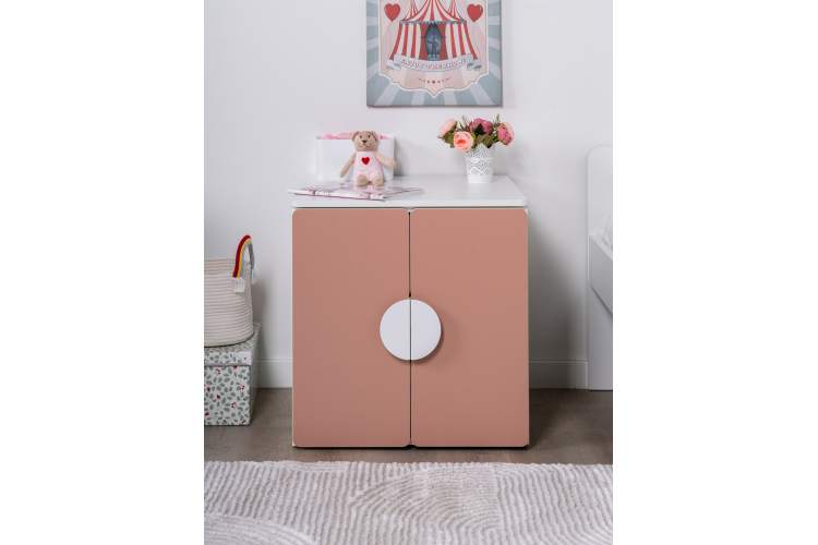 СТУВА / ПИКСИ шкаф распашной с 2 дверьми 60x57x63, мечтательный пион-3