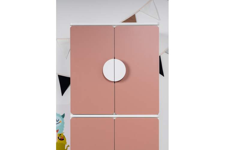 СТУВА / ПИКСИ шкаф распашной с 2 дверьми 60x57x63, мечтательный пион-6