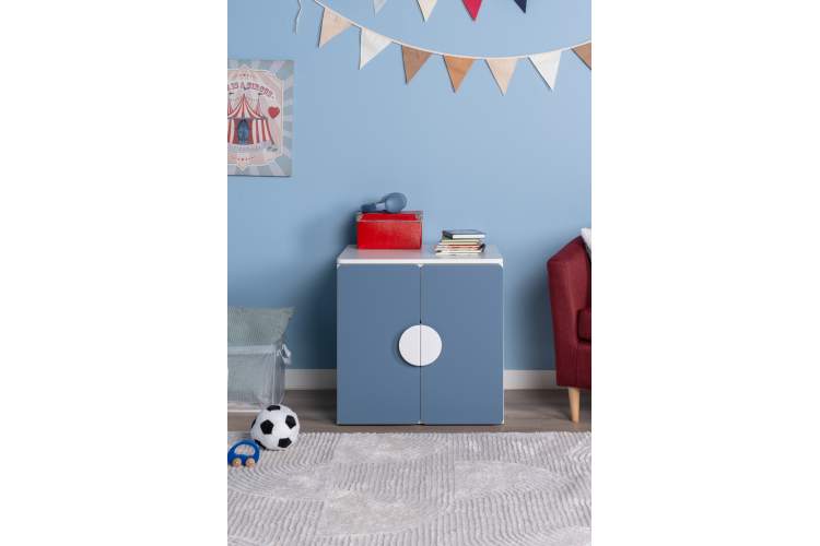 СТУВА / ПИКСИ шкаф распашной с 2 дверьми 60x57x63, озорной василек-3