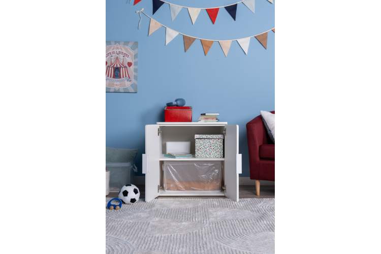 СТУВА / ПИКСИ шкаф распашной с 2 дверьми 60x57x63, озорной василек-5