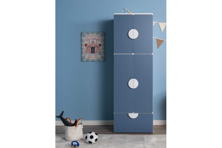 СТУВА / ПИКСИ шкаф распашной с 2 дверьми 60x57x63, озорной василек-6