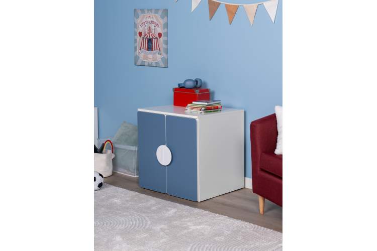 СТУВА / ПИКСИ шкаф распашной с 2 дверьми 60x57x63, озорной василек-4