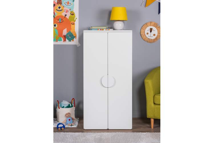 СТУВА / ПИКСИ шкаф распашной с 2 дверьми и полкой 60х57х123, робкий подснежник-3