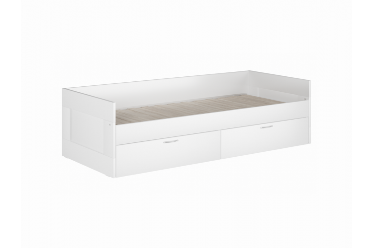 2.02.08.410.1 СИРИУС кровать раздвижная 80х200 белая RU