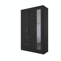 Распашной шкаф 3-х дверный BRIMNES / СИРИУС с двумя выдвижными ящиками, цвет Дуб Венге