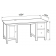 Стол письменный 12 «Кантри» арт.410035002300 /Белый лак/